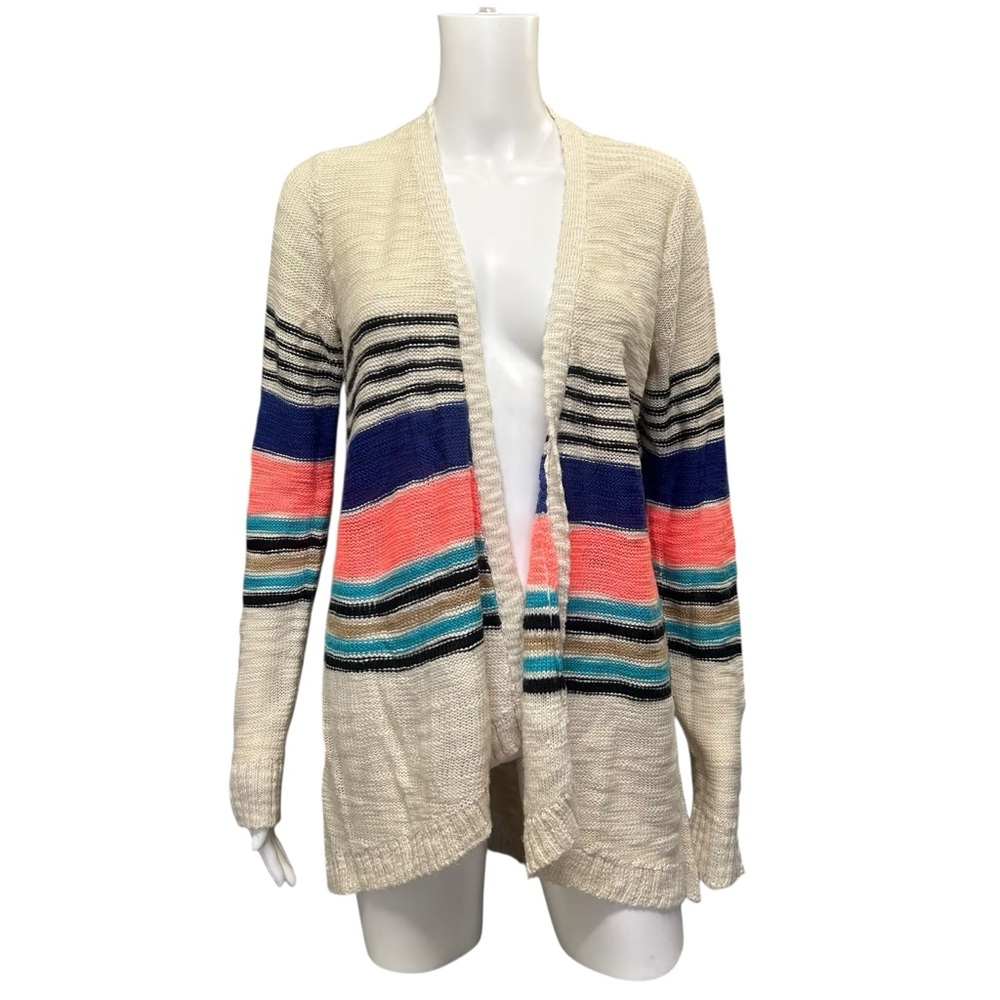 Element Nubby Striped Cardigan Size M